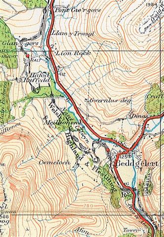 OS Popular Edition Sheet 49 Portmadoc and Criccieth; revised 1918-19; railways inserted 1928; reprinted 1930.